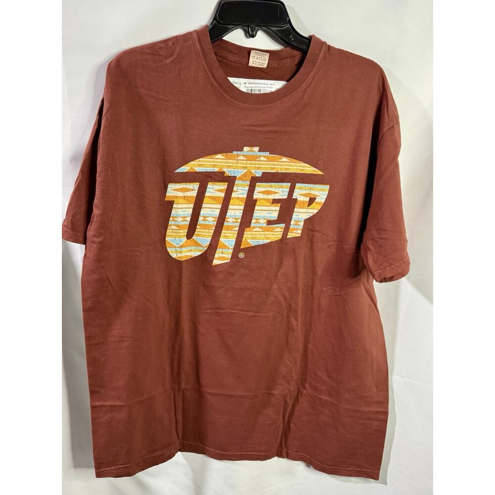 New Blue 84 UTEP Men’s Large T Shirt Texas El Paso Short Sleeve Crew Neck